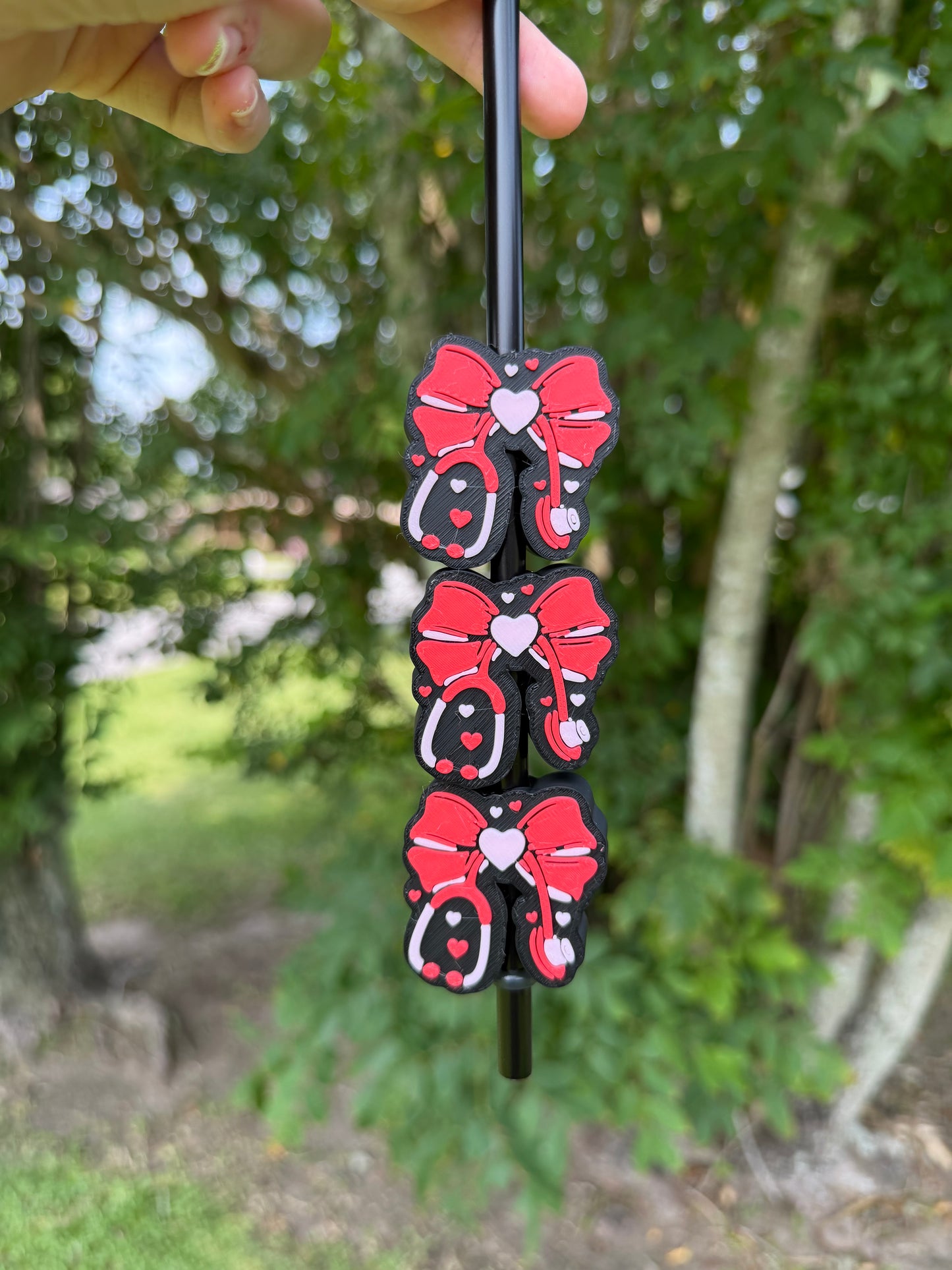 Stethoscope Valentine Bow