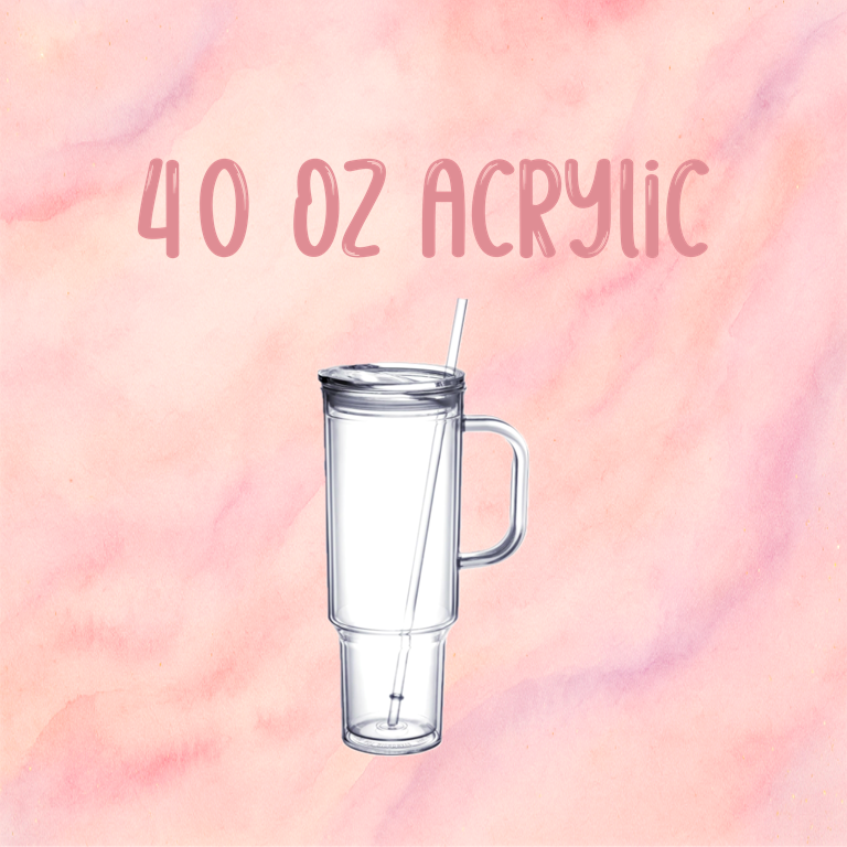 40oz Acrylic Tumbler (Snow Globe)