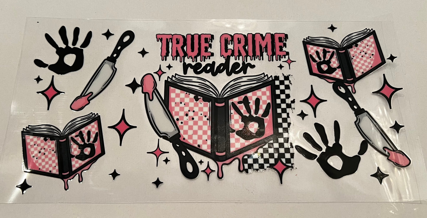 Pink True Crime Reader Wrap