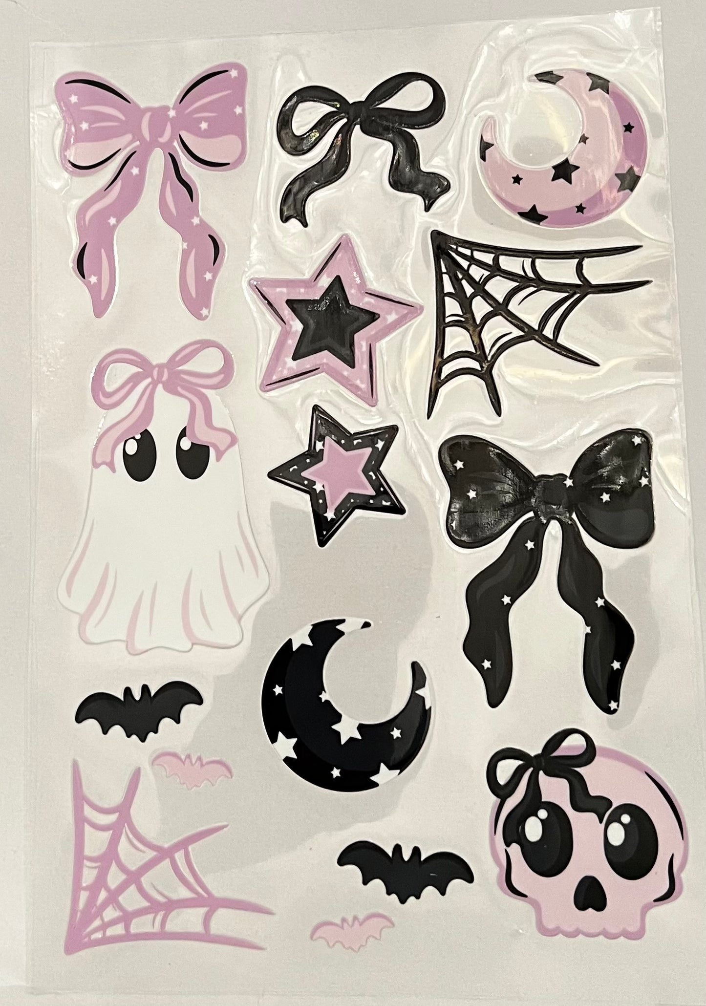 Girly Purple Spooky Things Element Sheet