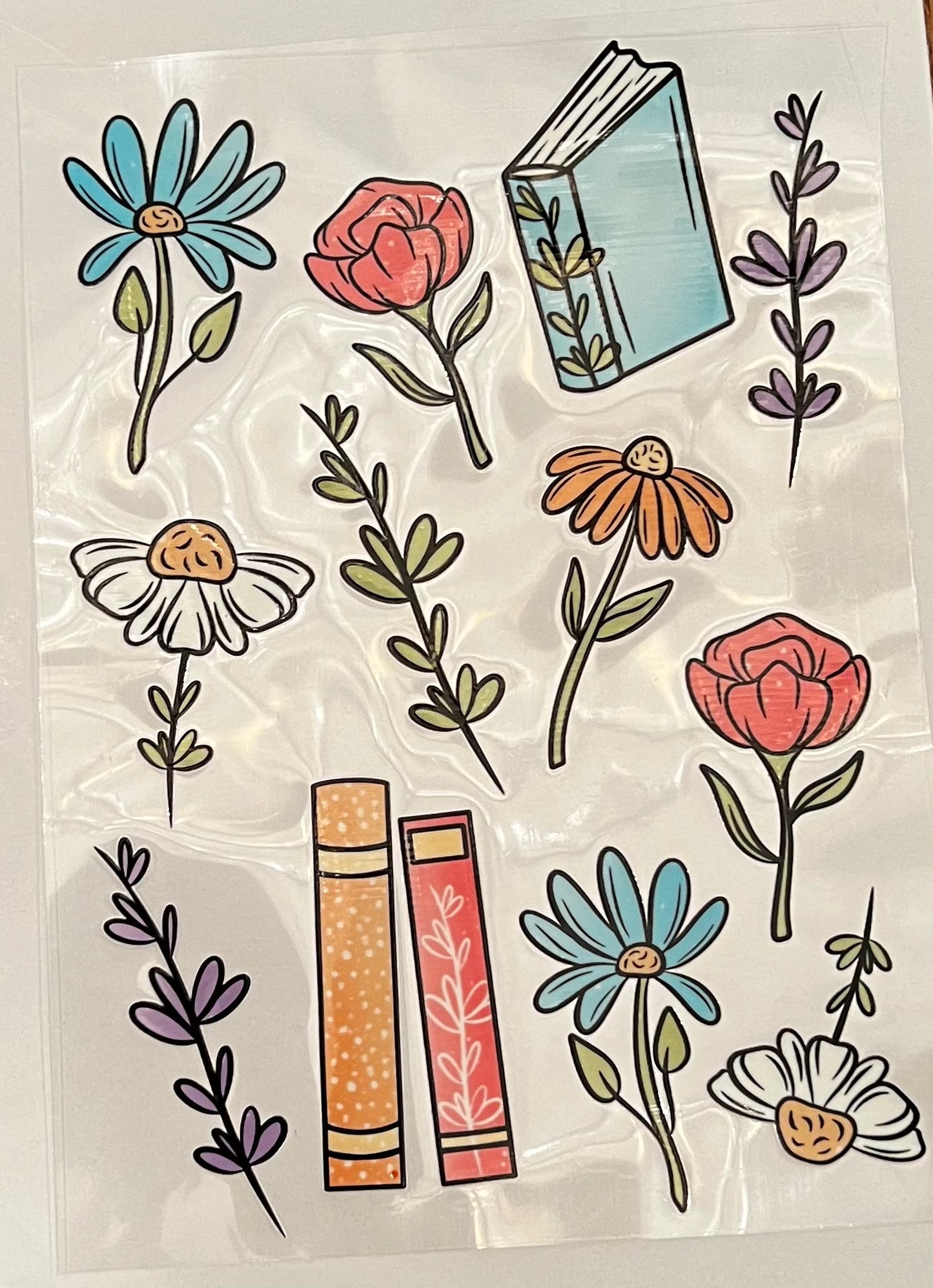 Books & Flowers Element Sheet