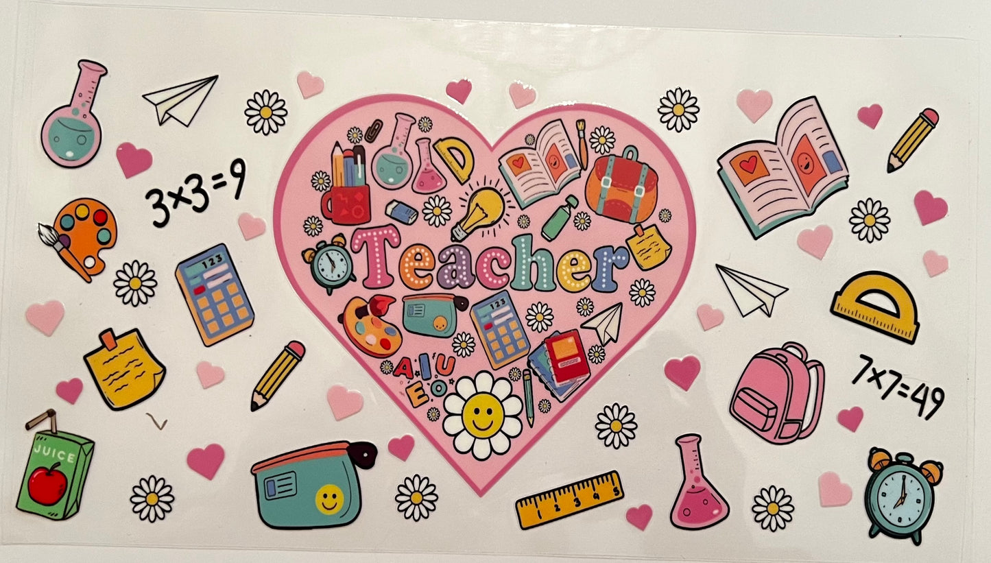 Teacher Heart School Supplies