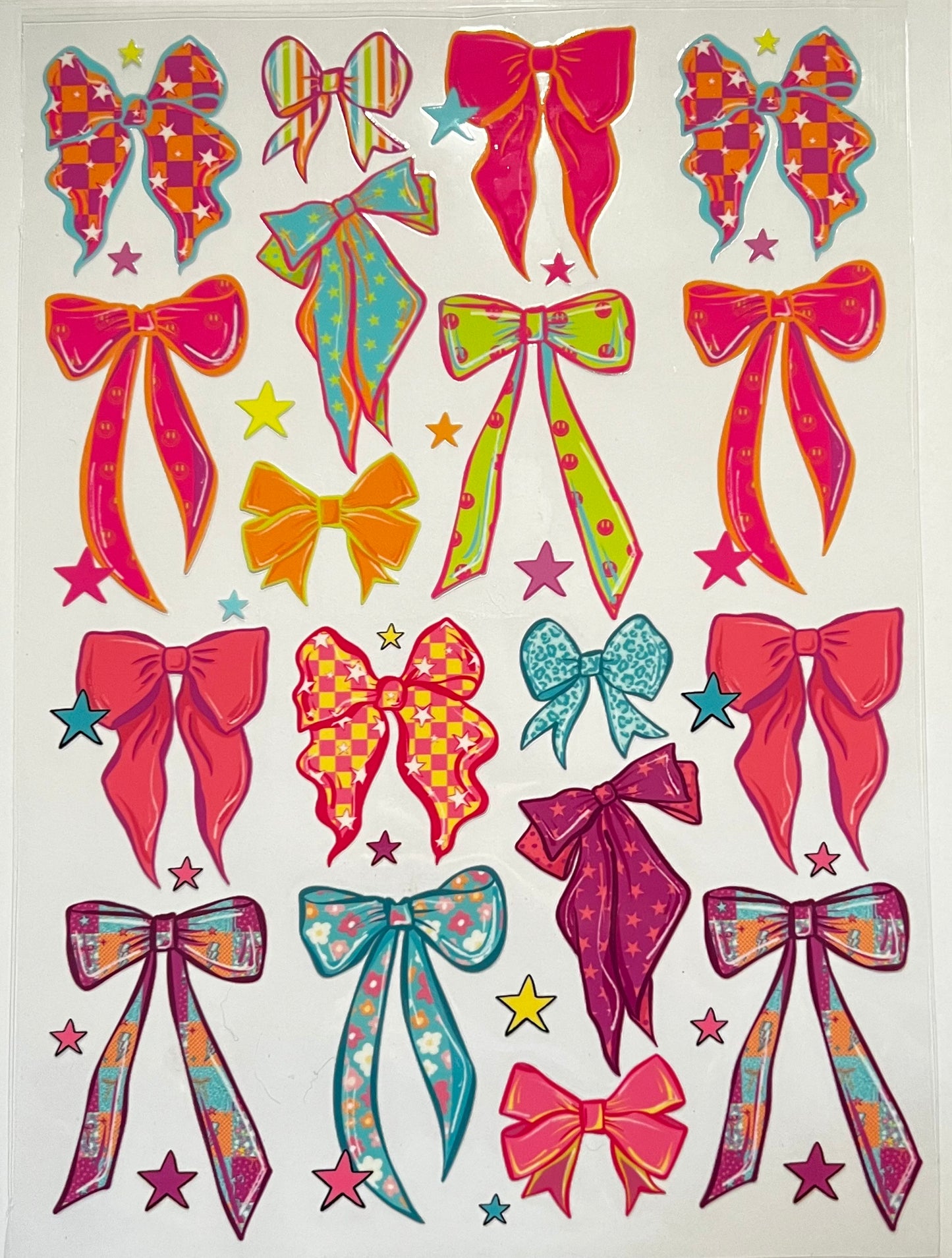 Neon Patterned Bows