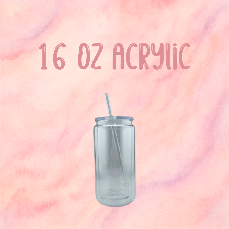 16oz Acrylic Tumbler (Snow Globe)