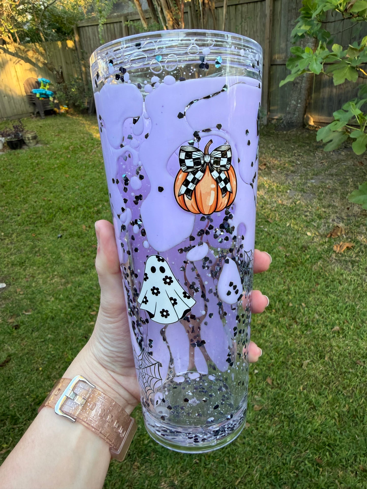 Pumpkin Ghost Bows 24oz