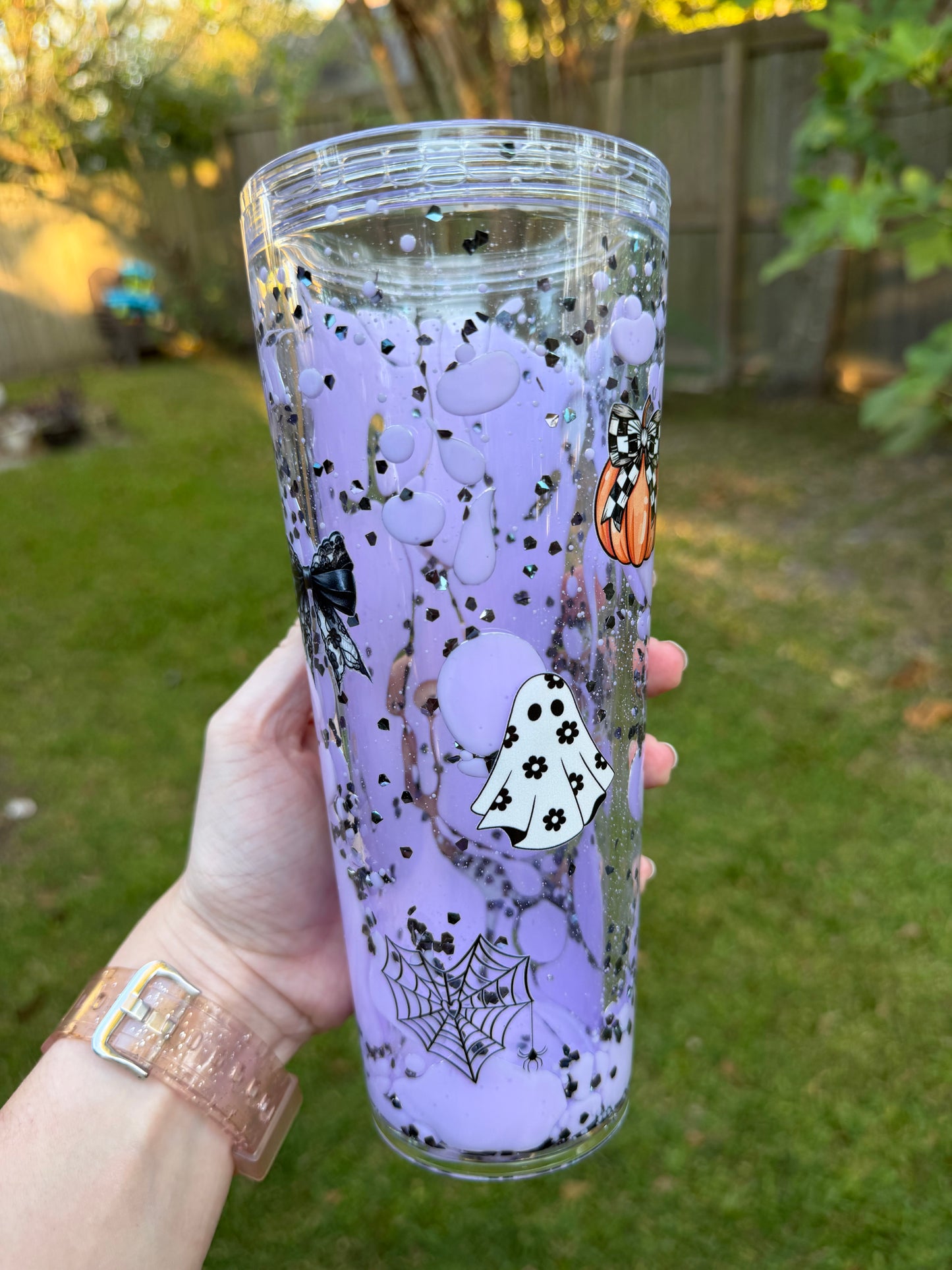 Pumpkin Ghost Bows 24oz