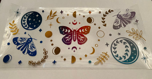 Colorful Celestial Moths Wrap
