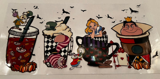 Wonderland Coffee Cups Wrap