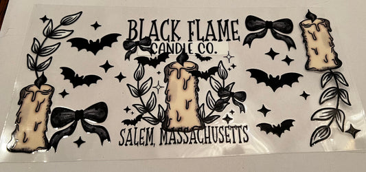 Black Flame Candle Co Wrap