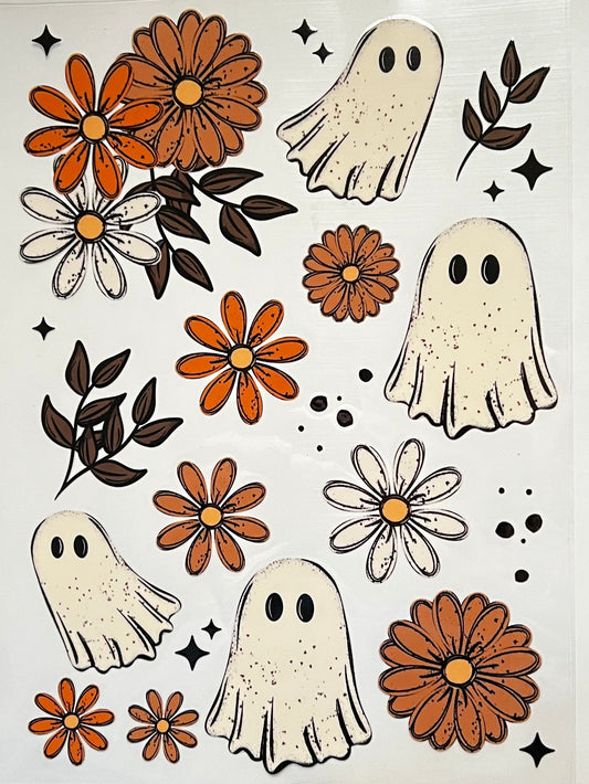 Distressed Ghosts & Flowers