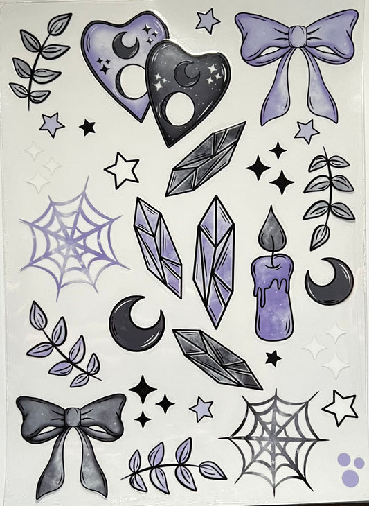 Purple Planchettes & Bows